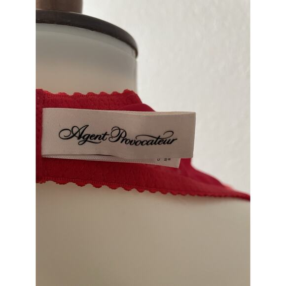 Agent Provocateur Bra Ellora Demi Polka Dot Sheer Lingerie - Picture 10 of 12